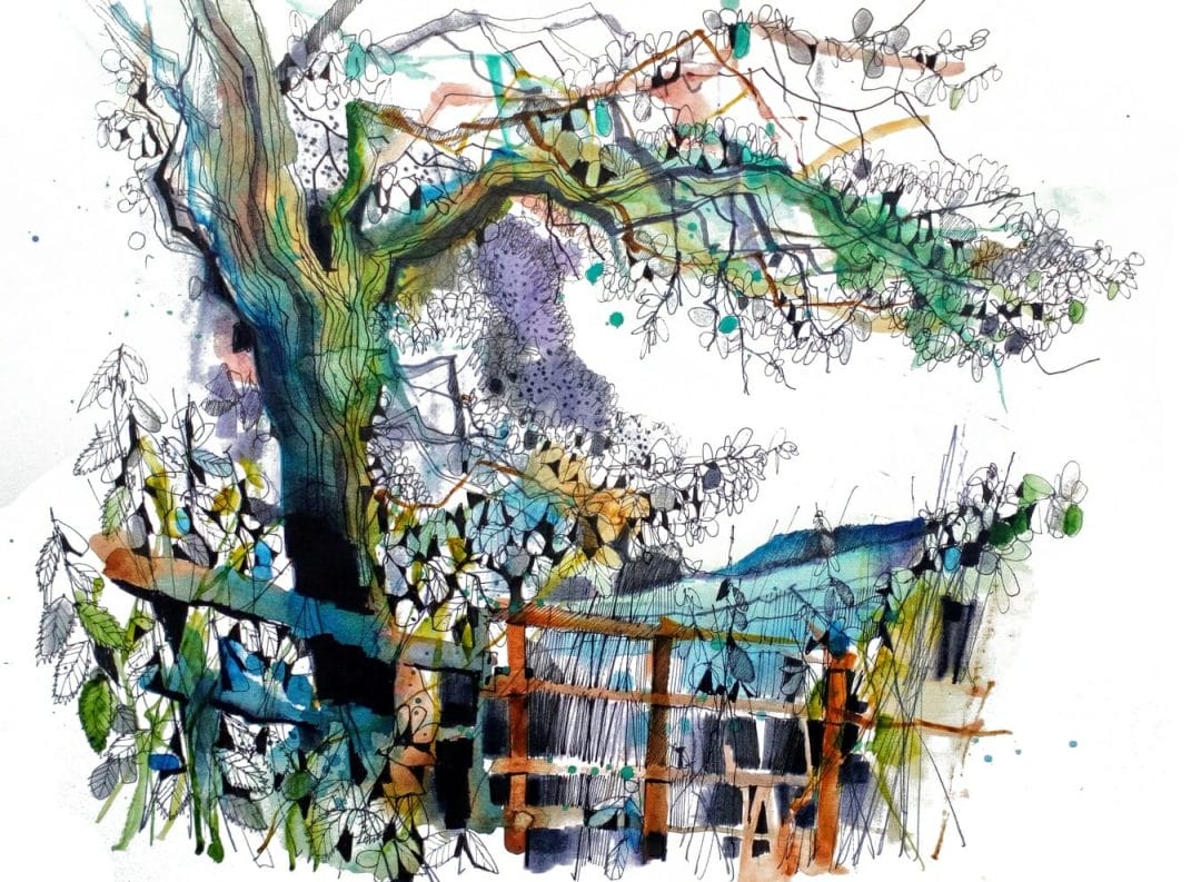 Broxton Garden by Ian Fennelly urban sketch learn