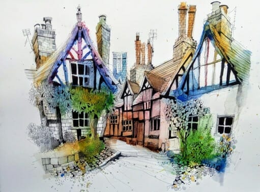 Ian Fennelly's 5 Villages Sketching Tour course image
