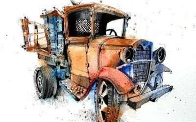 Truck Sketching Workshop 1932 Ford Flatbed Truck