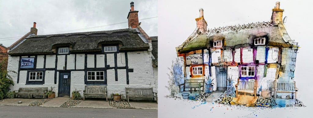 Wheatsheaf - Raby Urban Sketch Pub Crawl