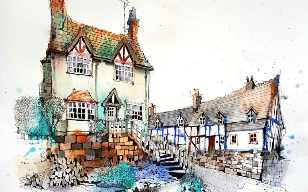 Sketch an English Village