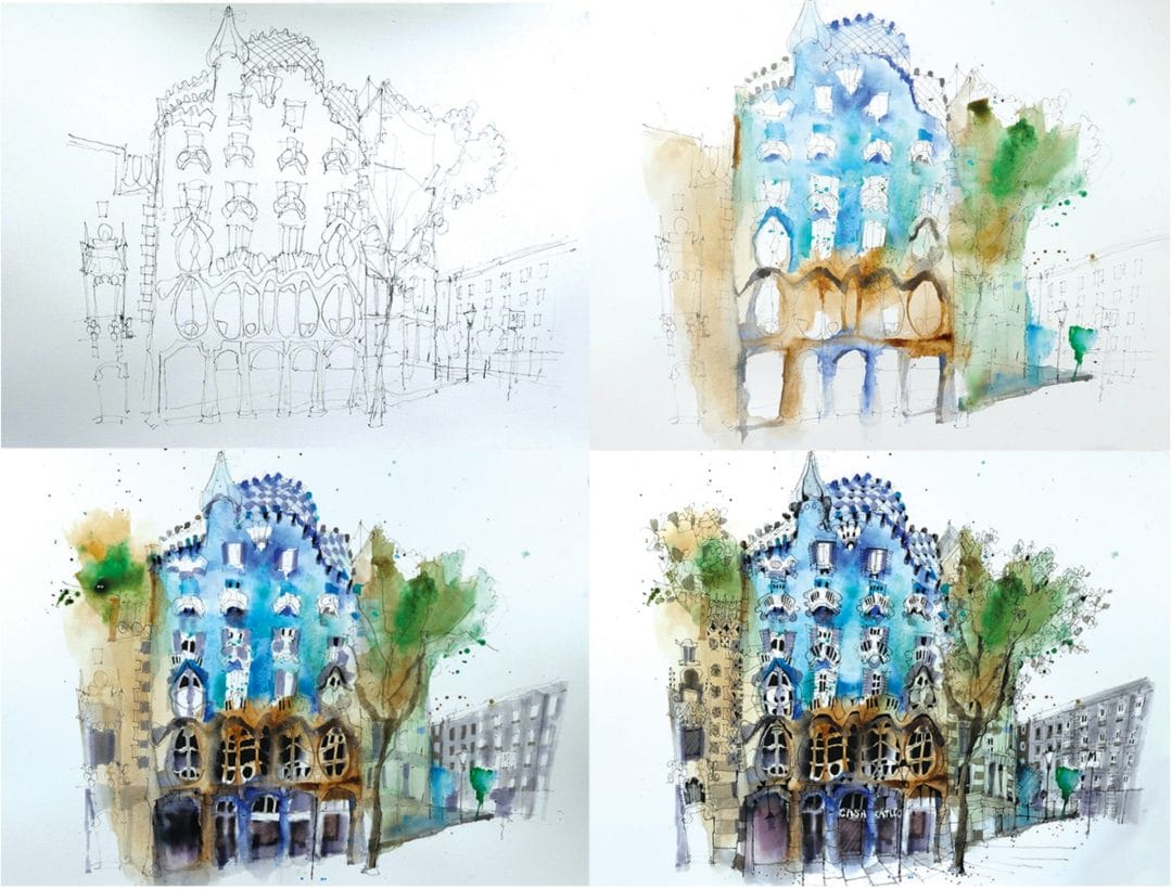 casabatllostages Sketch Gaudi - Ian Fennelly
