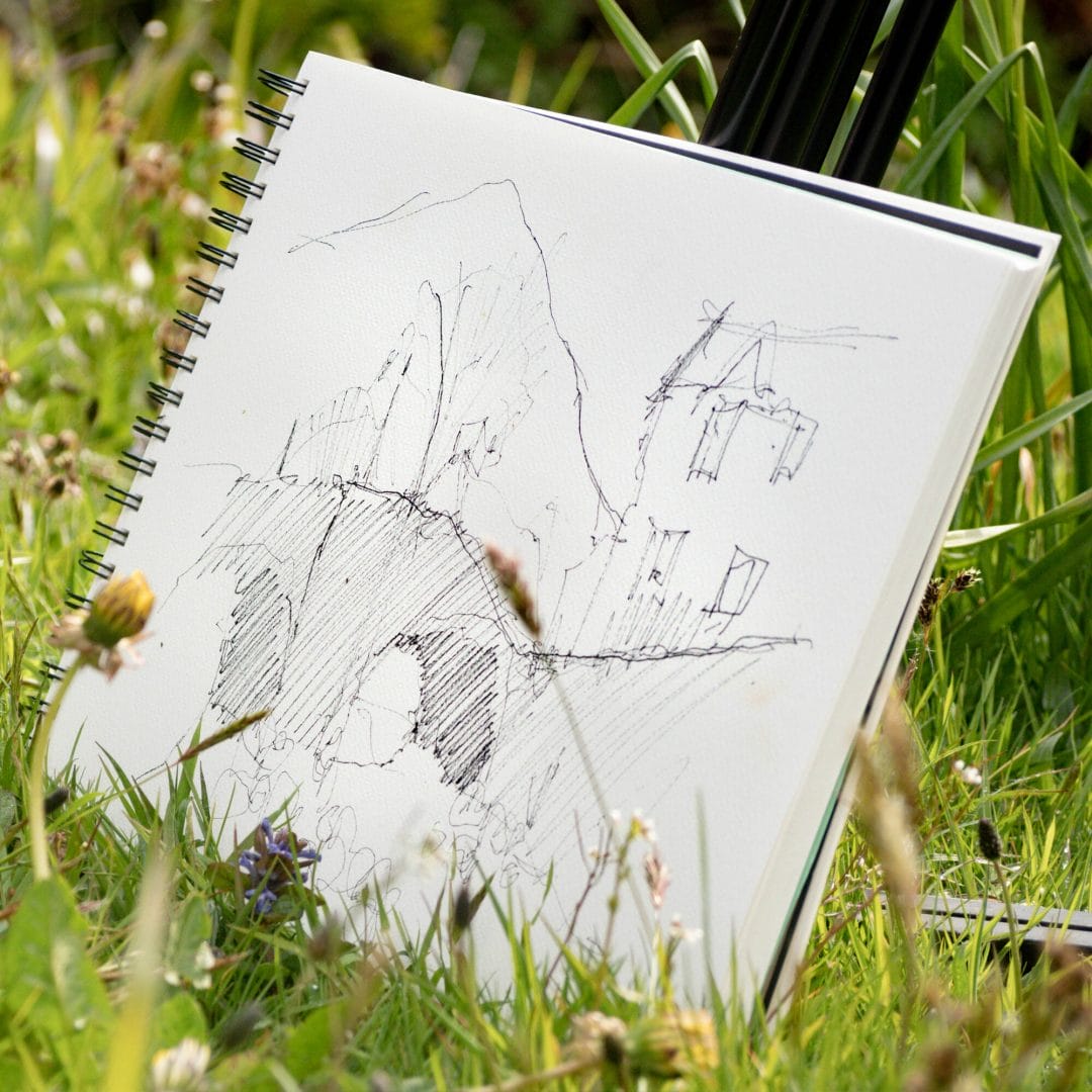 Sketchbook Supply Kit Urban sketch sketching on location what to take