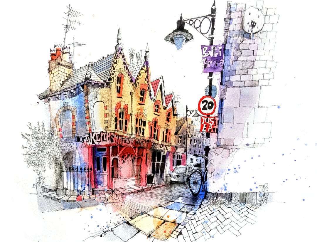 Lark Lane copy 2 Chester Bandstand by Ian Fennelly