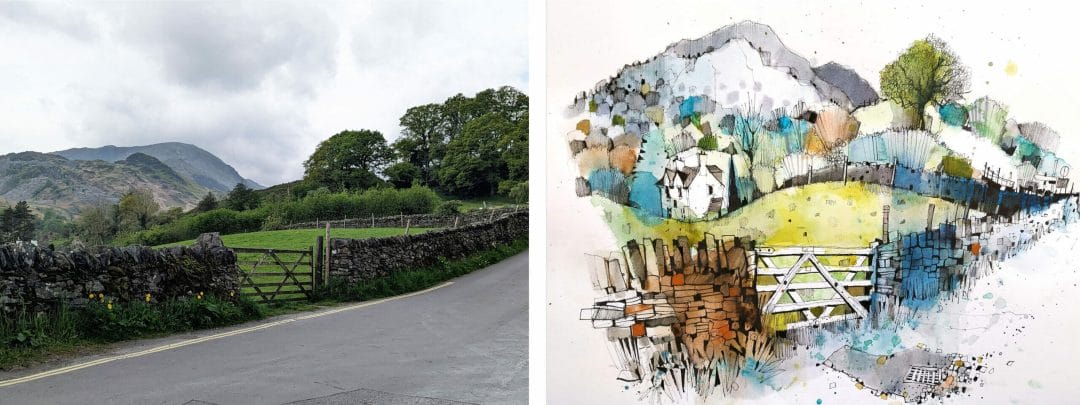 Layered Landscape Side by Side