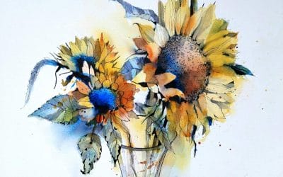 Sketch Sunflowers